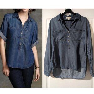 Cloth & Stone | Roll-tab Chambray Shirt